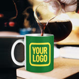 Custom Emerald Green Light Yellow Mug