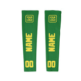 Custom Emerald Green Light Yellow Arm Sleeve