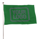 Custom Emerald Green Blue Green Flag