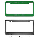 Custom Emerald Green Blue Green License Plate Frame