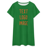 Custom Emerald Green Orange Nachthemd
