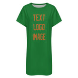 Custom Emerald Green Orange Nachthemd