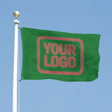 Custom Emerald Green Copper Rose Flag