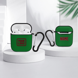 Custom Emerald Green Crimson Red AirPods Case