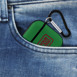 Custom Emerald Green Crimson Red AirPods Case