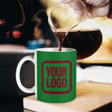 Custom Emerald Green Crimson Red Mug
