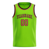 Custom Emerald Green & Copper Rose Colors Design Sports Basketball Jersey