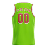 Custom Emerald Green & Copper Rose Colors Design Sports Basketball Jersey