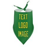 Custom Emerald Green Gold Pet Scarf