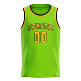 Custom Emerald Green & Gold Colors Design Sports Basketball Jersey