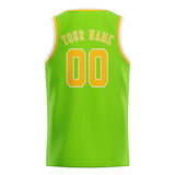 Custom Emerald Green & Gold Colors Design Sports Basketball Jersey