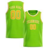 Custom Emerald Green & Gold Colors Design Sports Basketball Jersey