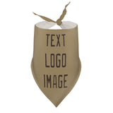 Custom Light Khaki Brown Pet Scarf