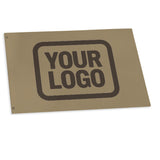 Custom Light Khaki Brown Flag