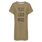 Custom Light Khaki Brown Nachthemd