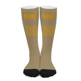 Custom Light Khaki Yellow Knee-High Sock