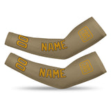 Custom Light Khaki Yellow Arm Sleeve