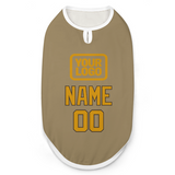 Custom Light Khaki Yellow Pet Vest