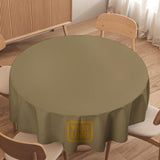 Custom Light Khaki Yellow Round Table Cloth