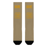 Custom Light Khaki Yellow Knee-High Sock