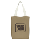 Custom Light Khaki Yellow Canvas Tote Bag