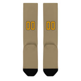 Custom Light Khaki Yellow Knee-High Sock