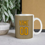 Custom Light Khaki Yellow Mug