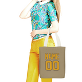 Custom Light Khaki Yellow Canvas Tote Bag