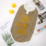 Custom Light Khaki Yellow Pet Vest