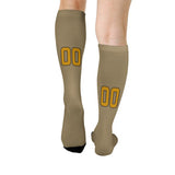 Custom Light Khaki Yellow Knee-High Sock