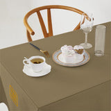 Custom Light Khaki Brown Square Table Cloth