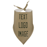 Custom Light Khaki Olive Pet Scarf