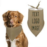 Custom Light Khaki Olive Pet Scarf