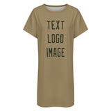 Custom Light Khaki Olive Nachthemd