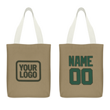 Custom Light Khaki Green Canvas Tote Bag