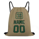 Custom Light Khaki Green Drawstring Bag