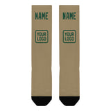 Custom Light Khaki Green Knee-High Sock