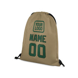 Custom Light Khaki Green Drawstring Bag