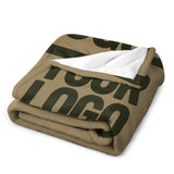 Custom Light Khaki Olive Blanket