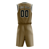 Custom Light Khaki Olive Basketball Set