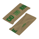 Custom Light Khaki Emerald Green Sports headband