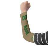 Custom Light Khaki Emerald Green Arm Sleeve
