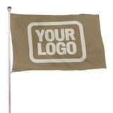 Custom Light Khaki Cream Flag