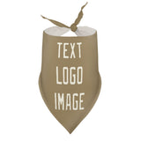 Custom Light Khaki Cream Pet Scarf