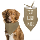 Custom Light Khaki Cream Pet Scarf