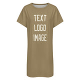 Custom Light Khaki Cream Nachthemd