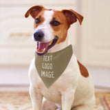 Custom Light Khaki Cream Pet Scarf