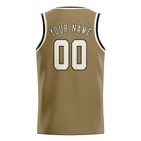 Custom Light Khaki & Cream Colors Design Sports Basketball Jersey