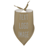Custom Light Khaki Gray Pet Scarf
