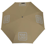 Custom Light Khaki Gray Automatic Umbrella